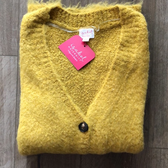 NWT! - ISABEL Maternity Super Soft Long Cardigan Sweater - Picture 4 of 5